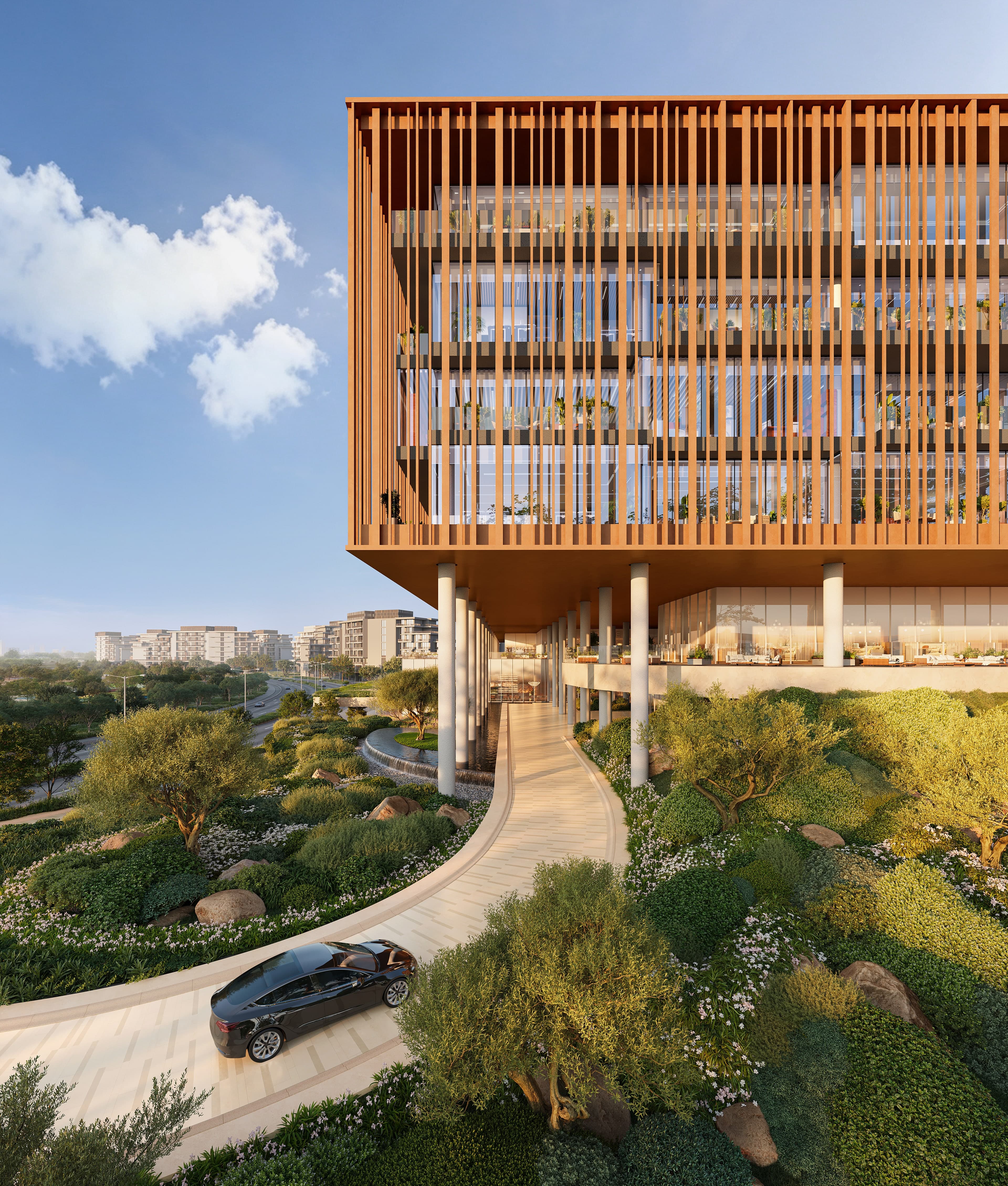 Yards Plaza proposed commercial architecture, BEYOND developer visualisation