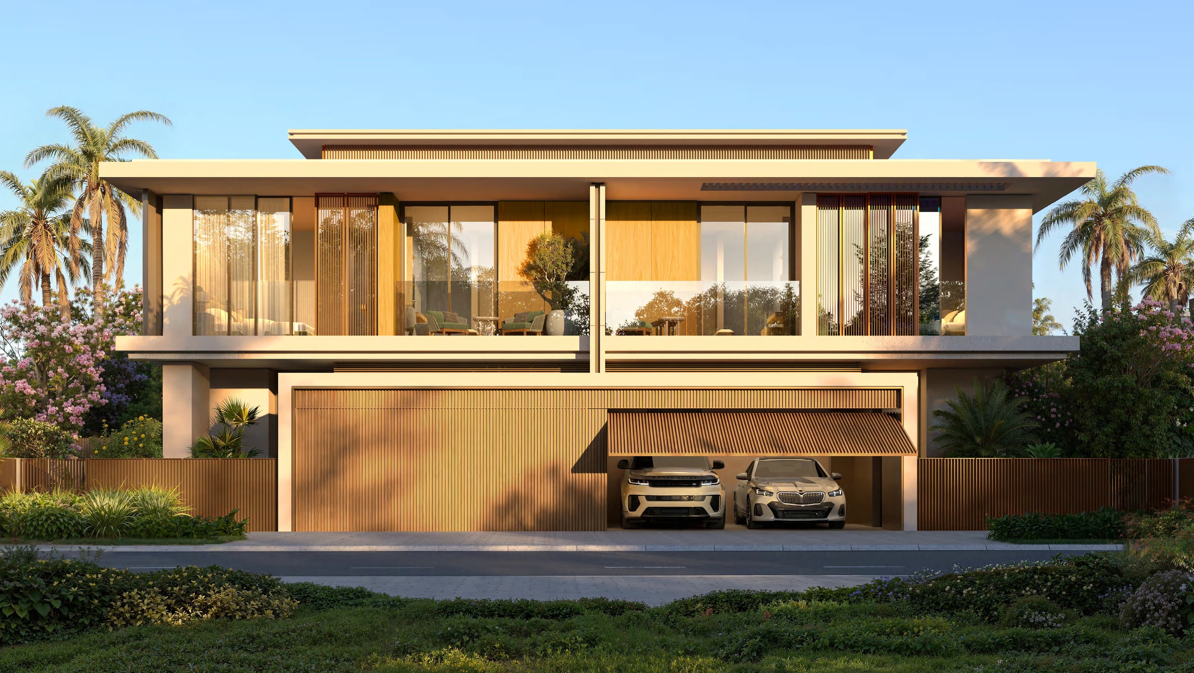 Bay Estate attached villa architecture