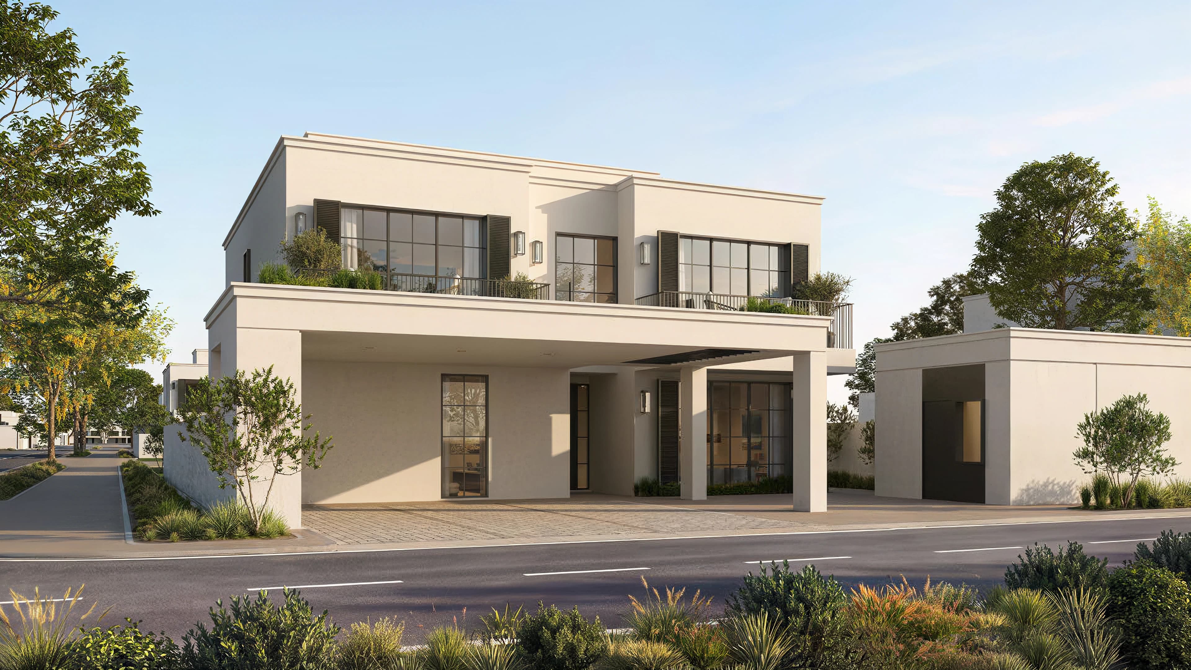 Modern four-bedroom Wadeem Gardens villa exterior