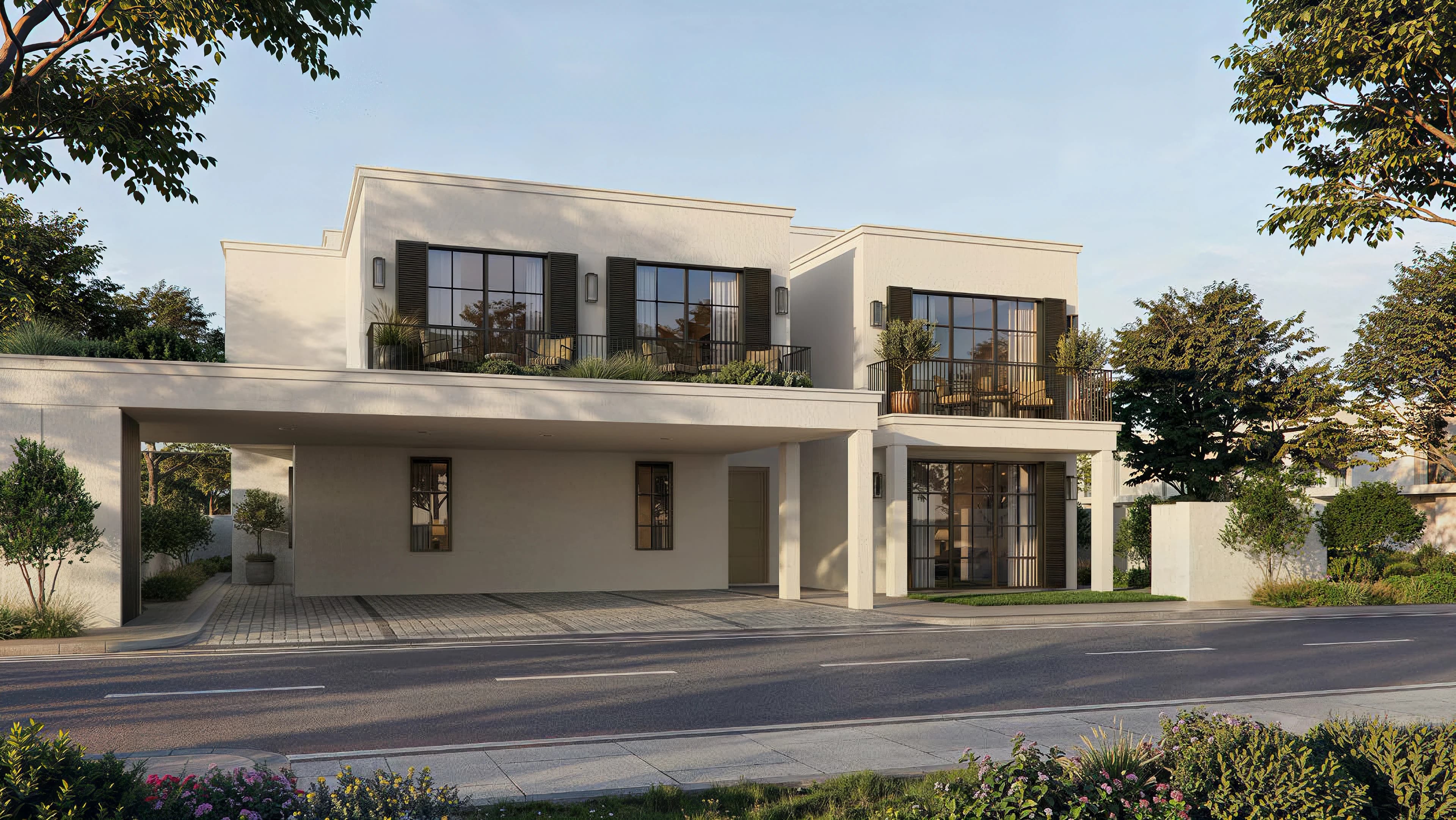 Modern six-bedroom Wadeem Gardens villa exterior