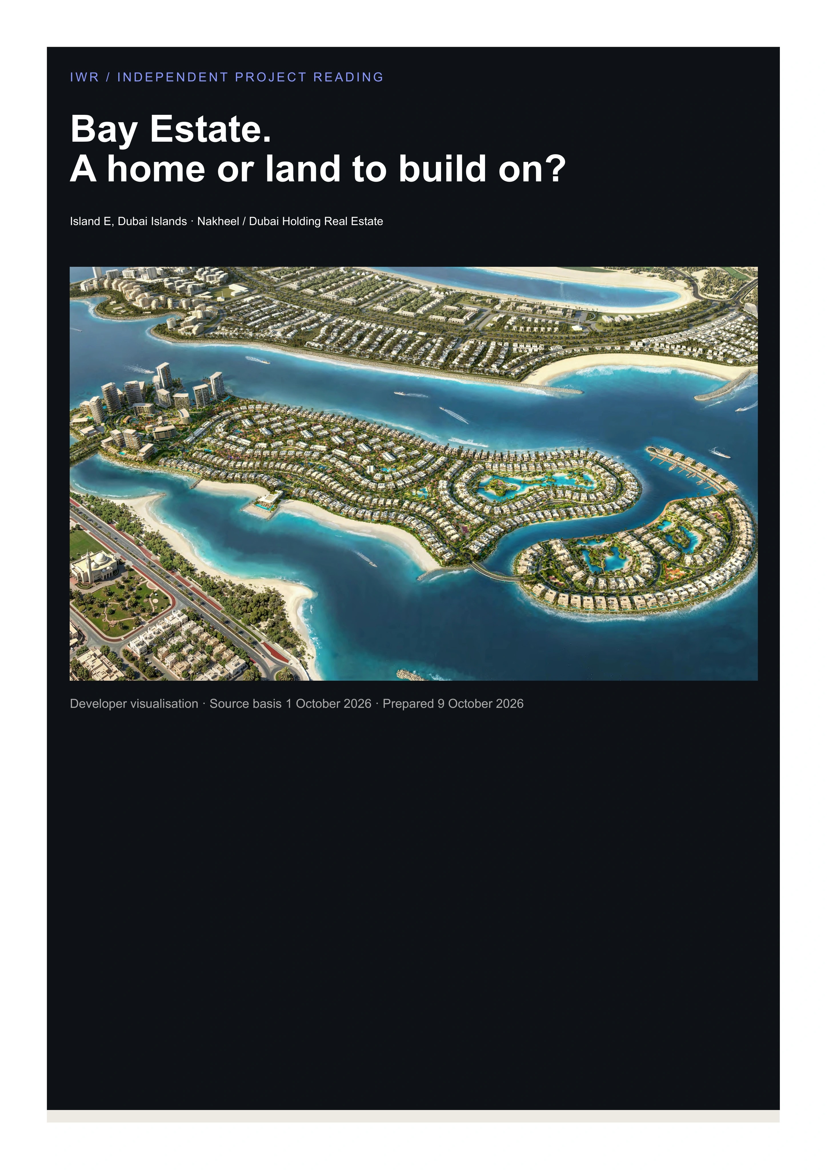 Cover of Bay Estate project reading