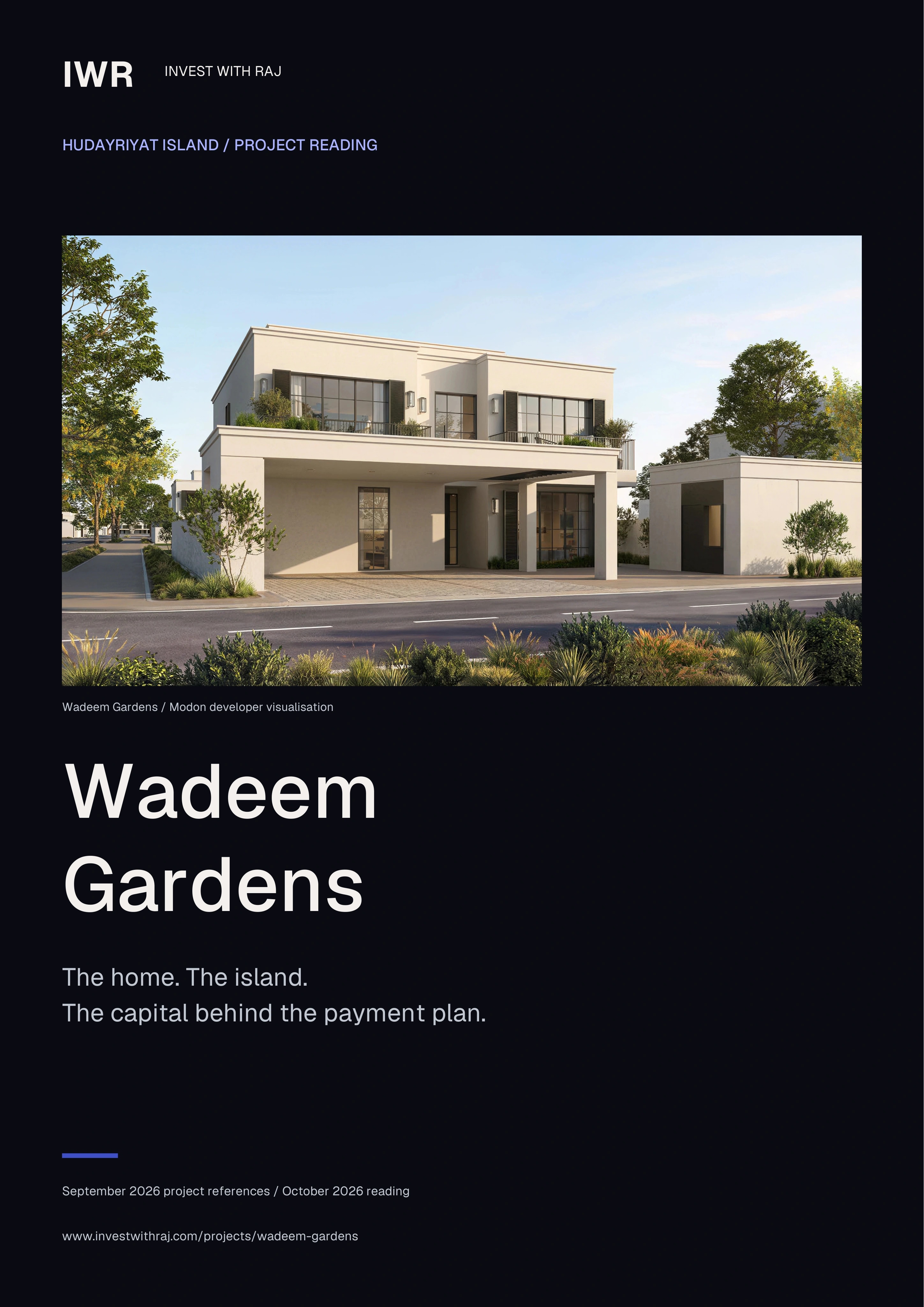 Cover of Wadeem Gardens project reading