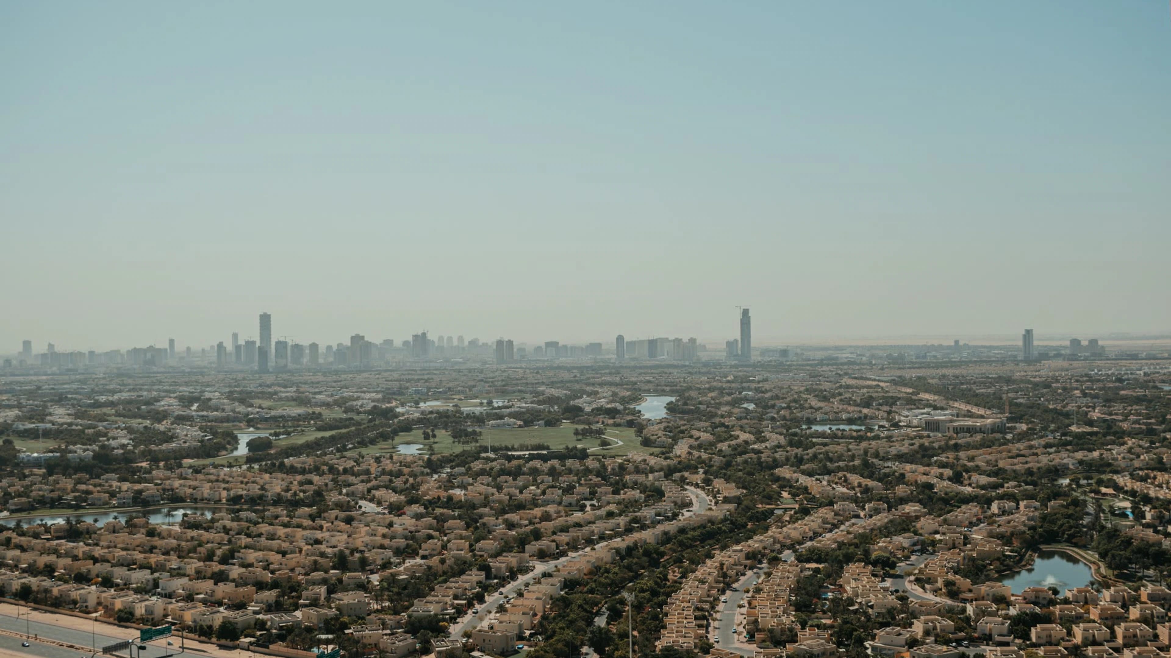 Dubai Hills Estate — aerial view