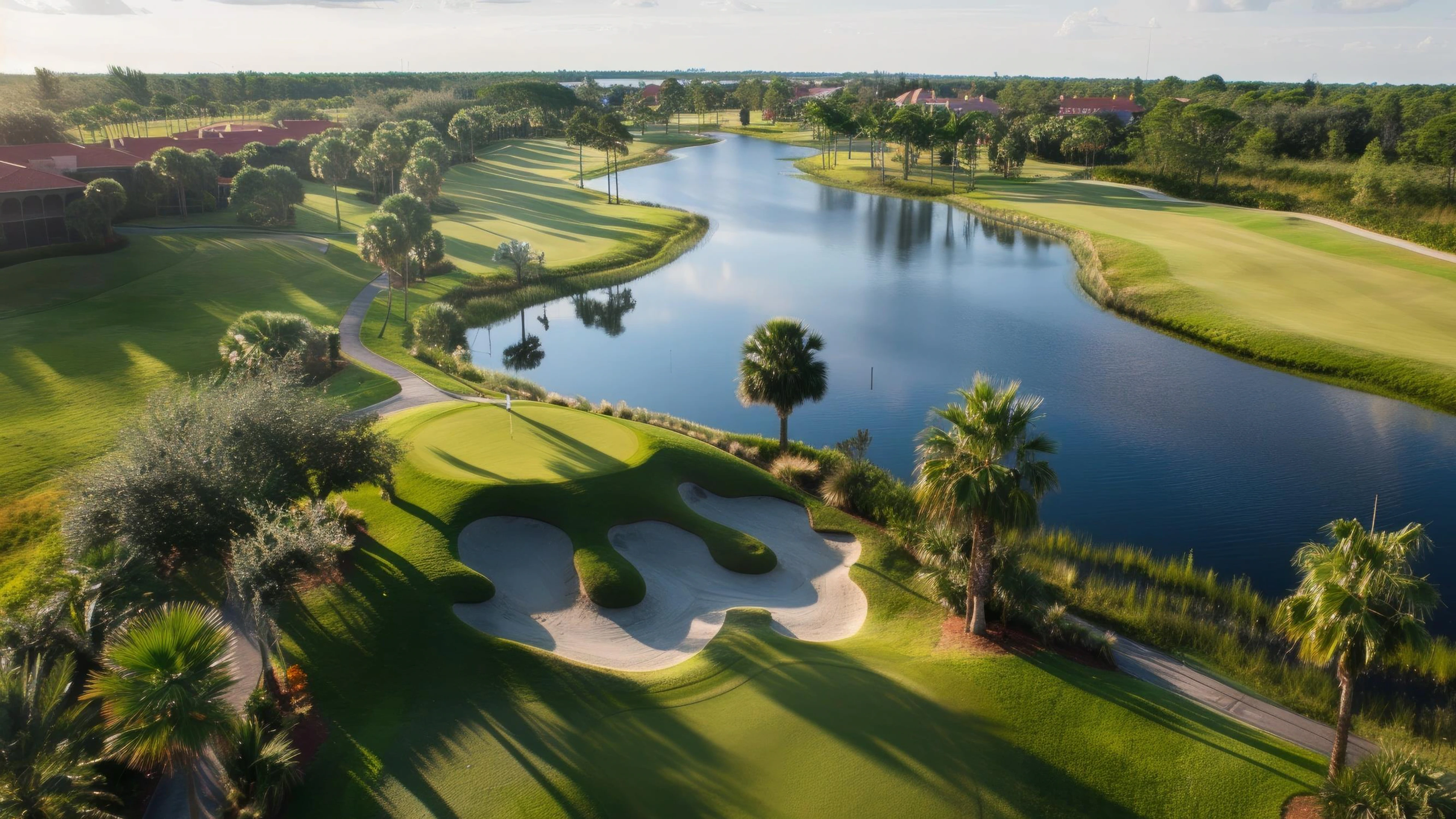 Jumeirah Golf Estates — aerial view