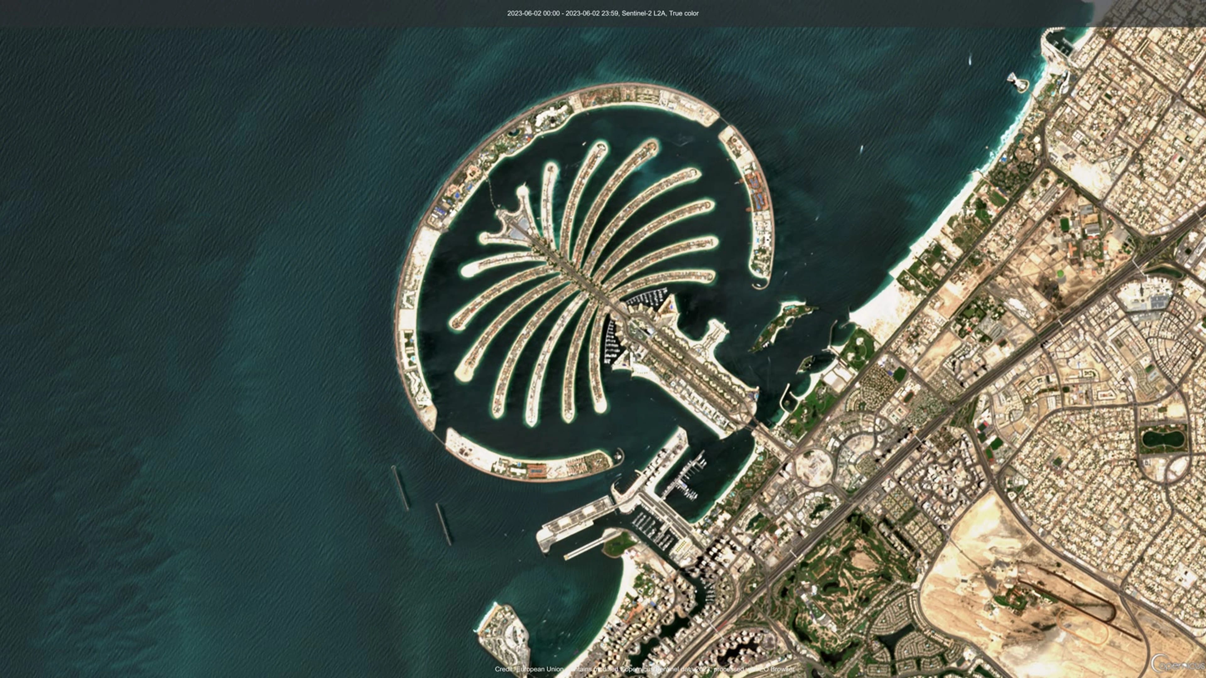 Palm Jumeirah — aerial view