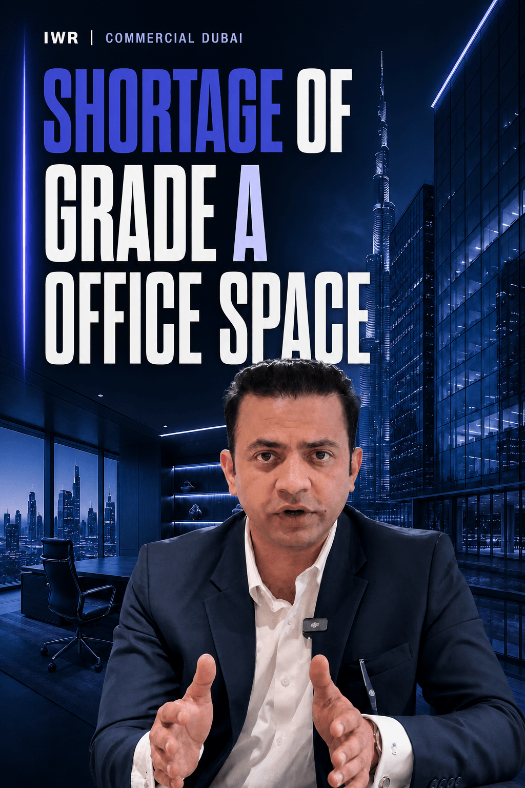 Published Shortage of Grade A Office Space Reel cover with Raj presenting.
