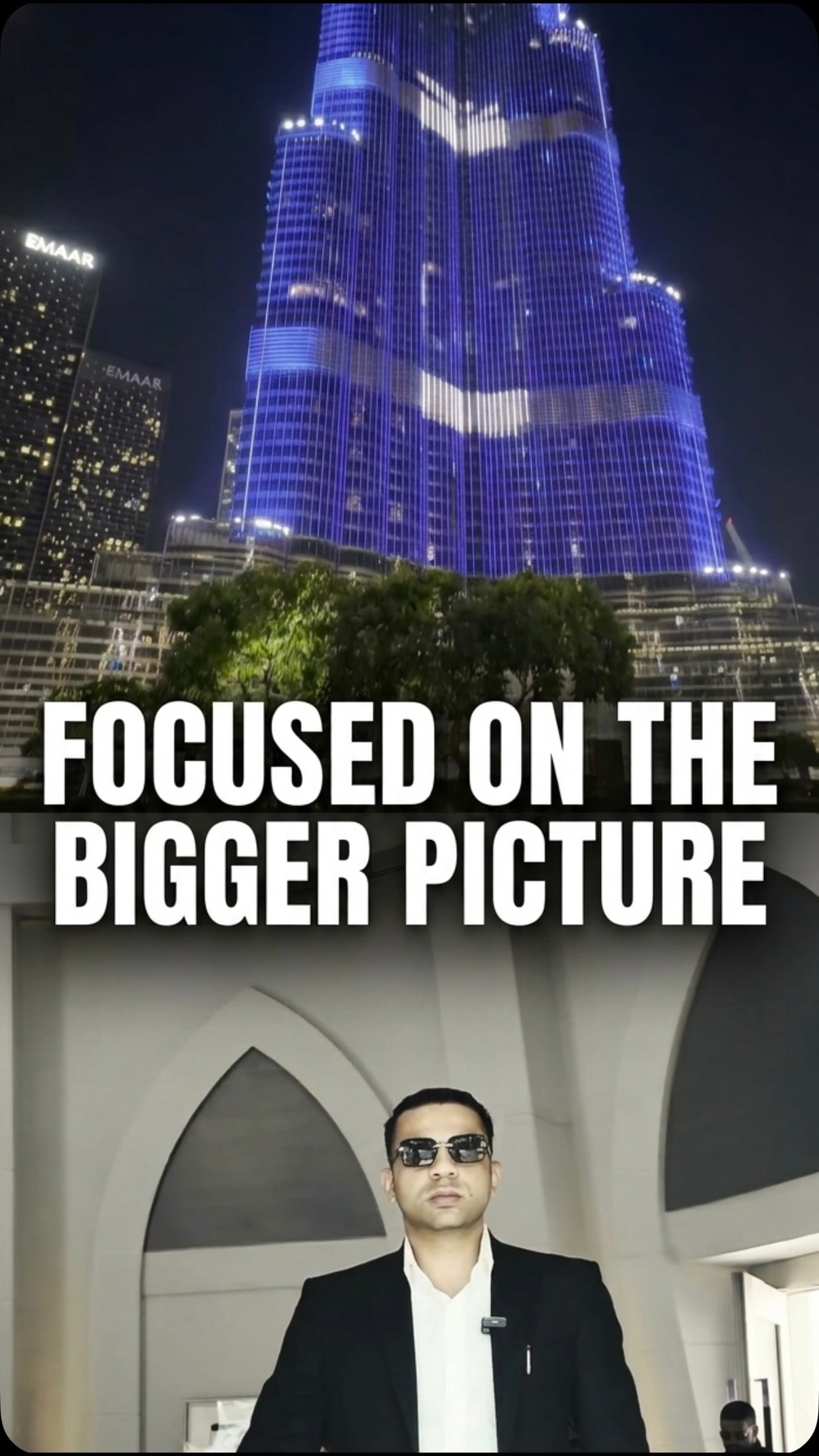 Published Focused on the Bigger Picture Reel cover with Raj in Dubai.
