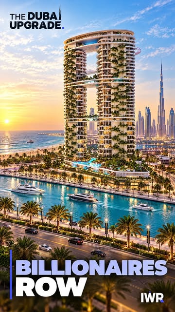 Published Billionaires’ Row on the Dubai Canal Reel cover.